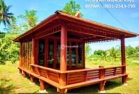 Harga Jasa Pembuatan Rumah Kayu Villa Cottage Pendopo Gazebo Saung Kayu Minimalis Modern Termurah Di Gorontalo