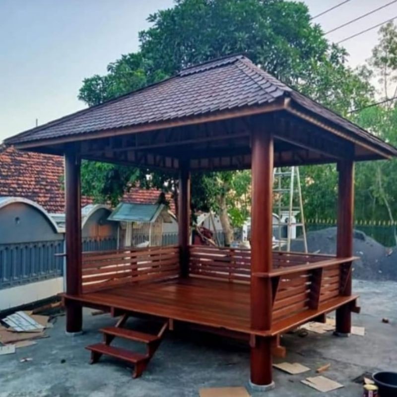 Promo Jasa Pembuatan Rumah Kayu Villa Cottage Pendopo Gazebo Saung Kayu Minimalis Modern Termurah Di Belu