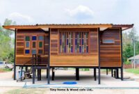 Wooden traditional sale knock down system house minahasa indonesia