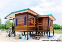 Wooden traditional sale knock down system house minahasa indonesia