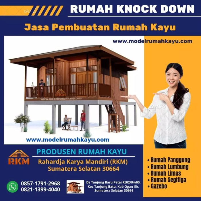 TERMURAH Jual Rumah Kayu Knock Down Berkualitas Di Cirebon