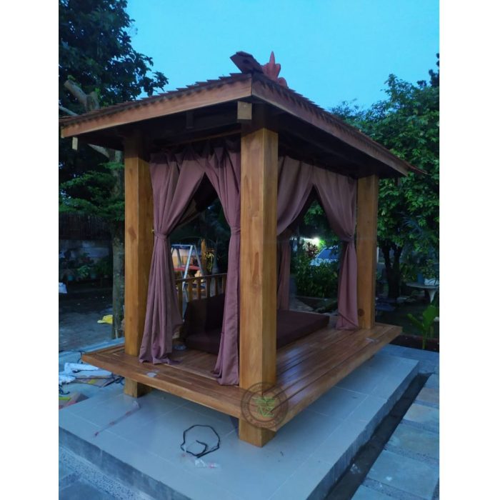 Harga gazebo kayu jati 4x4