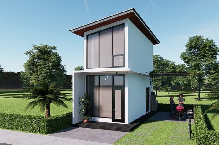 Model rumah tinggi 3 5 meter