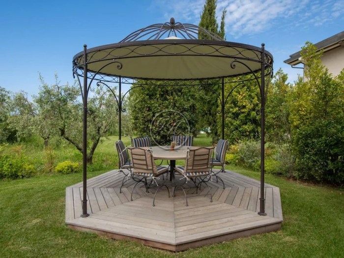 Gazebo dari besi hollow