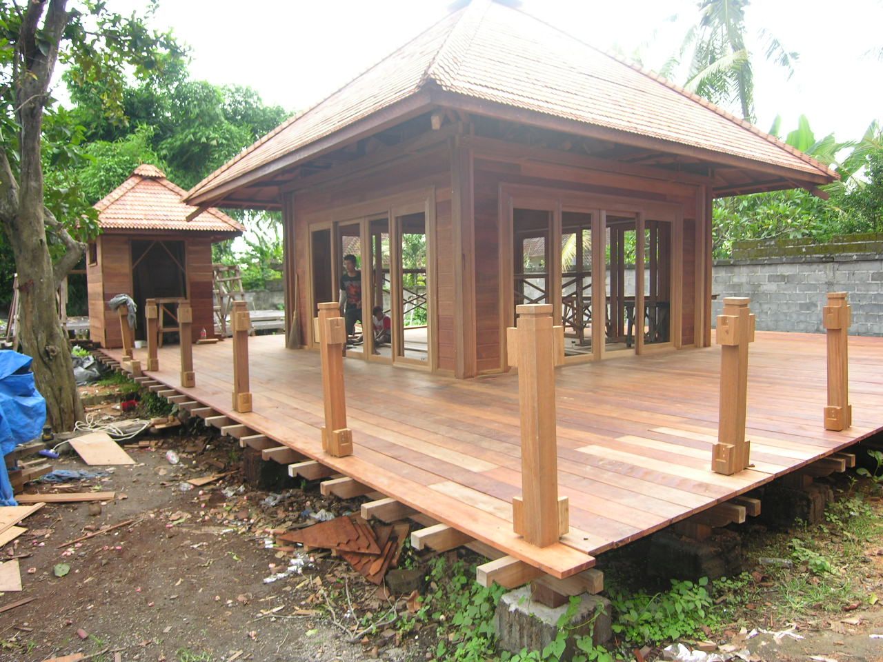 Harga Jasa Pembuatan Rumah Kayu Villa Cottage Pendopo Gazebo Saung Kayu Minimalis Modern Termurah Di Bali