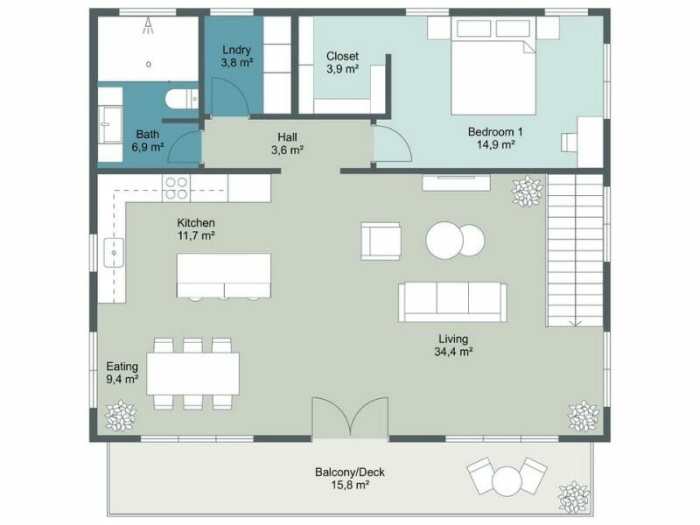 Floor plan cottage rock plans small cabin blowing open house living maxhouseplans level homes rustic lake mountain main tiny layout