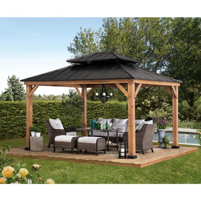 Gazebo yardistry 10x10 meridian lumber