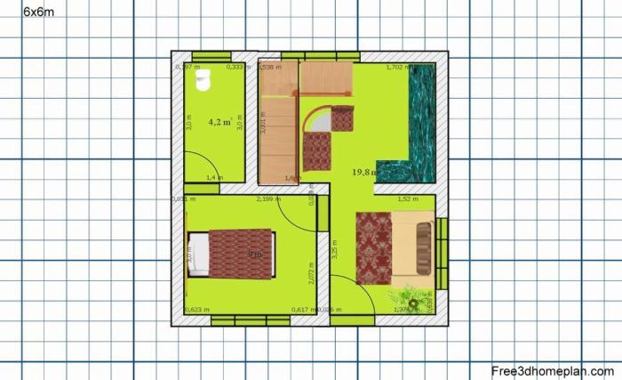 Rumah 6x6 minimalis