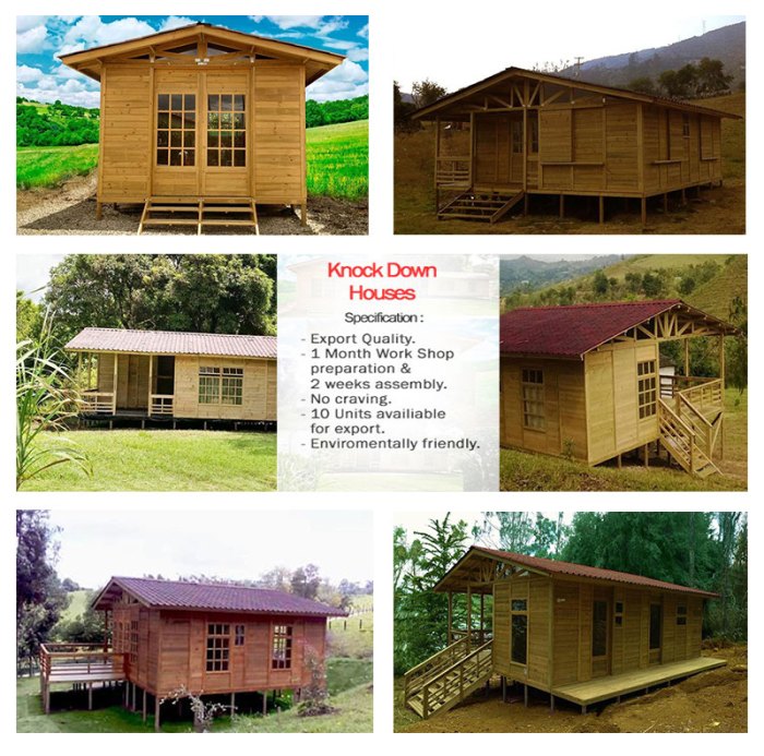 Knock wooden traditional down system house sale minahasa indonesia