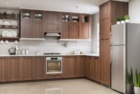 Desain dapur rumah kayu sederhana