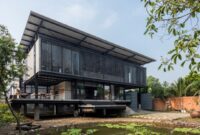 Desain rumah panggung modern